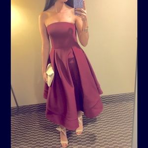 C/MEO Collective formal Dress (MAROON NOT BLACK)